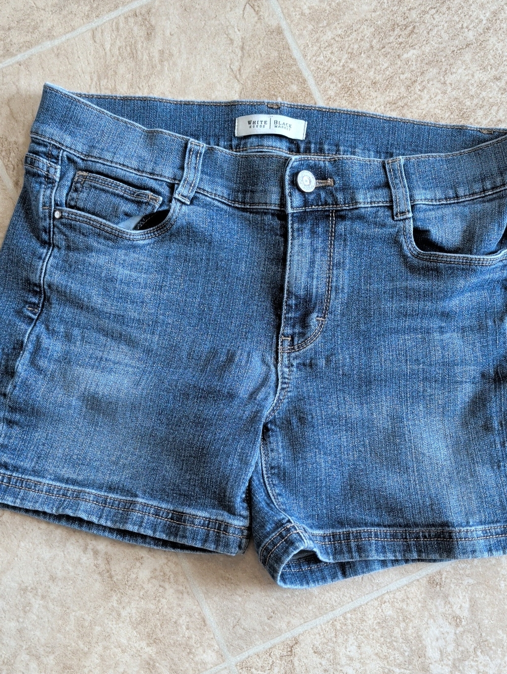 White House Black Market Blue Denim Jean Shorts